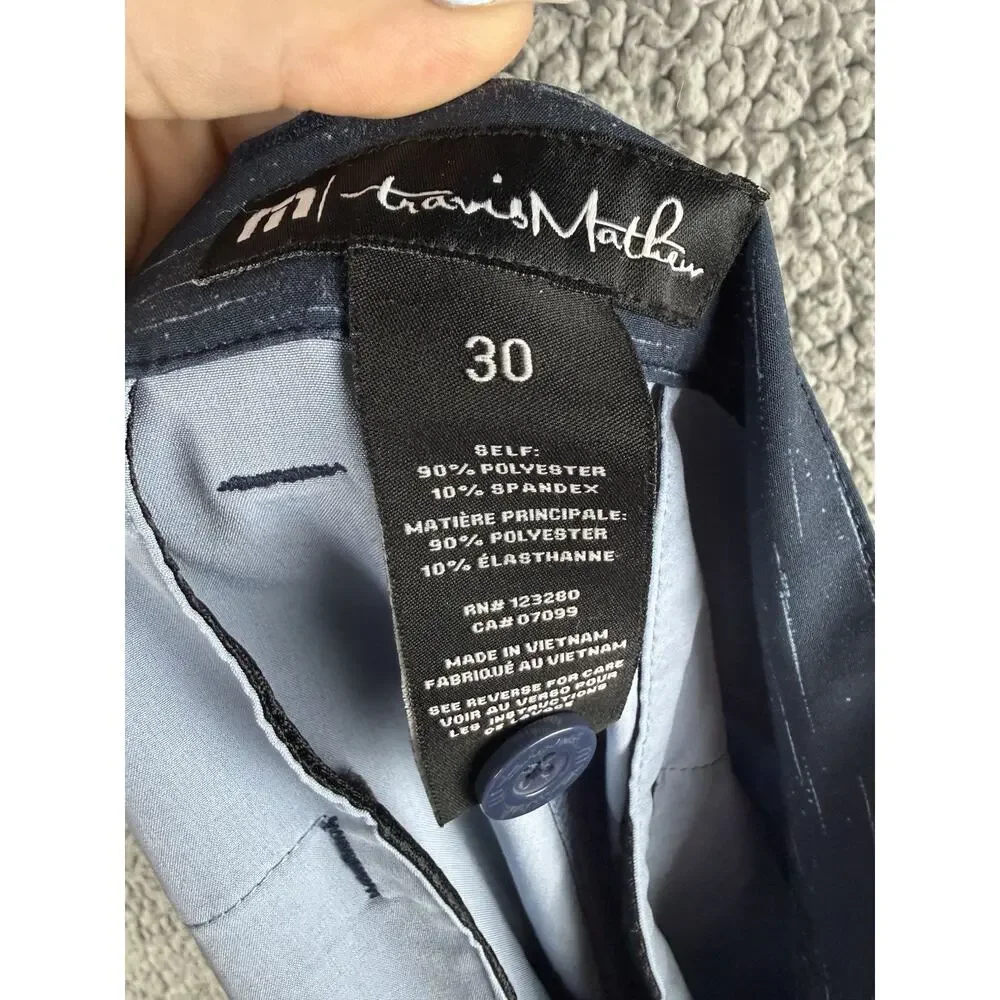 Travis Mathew Men’s Solo Trip 9” Shorts Dress Blues 30